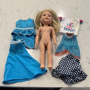 American Girl WellieWishers Camille doll with clothes